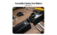 2 Pieces Mountain Bike Mudguard Set PP Material Mountain Bike Mudguard Set Weather-Resistant Protection Quick Release Bike Fenders for Muddy Trails