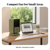 Desktop Air Chiller Cools and Humidifies Portable Air Chiller Fan Three Settings Desktop Cooling Fan for Students, Office Workers, Desk
