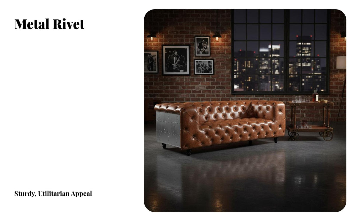 Aerodynamic Sofa utilitarian design Upholstered 2-Seater Genuine Leather Couch for Interior Designers, Apartment Dwellers, Living Room, Office, Lounge Area