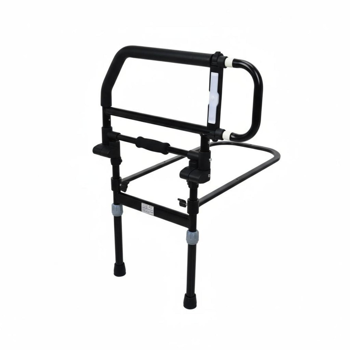 Anti-Fall Foldable Bed Safety Rail Heavy-Duty Steel Frame Elderly Stand Assist Bed Handle Tool-Tool-Less Assembly for Caregivers, Bedroom