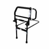 Anti-Fall Foldable Bed Safety Rail Heavy-Duty Steel Frame Elderly Stand Assist Bed Handle Tool-Tool-Less Assembly for Caregivers, Bedroom