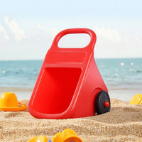 Toy Wheelbarrow Molded Wheelbarrow Lightweight Pretend Play Cart for Garden