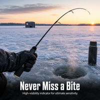 TEMU Ultra-Short Ice Fishing Rod for Winter Fishing