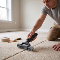 Carpet Roller with Star Wheels Easy-Grip Carpet Seam Roller Compact for DIYers