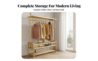 unrestrictedstanding Rolling Garment Rack with Shelf Minimalist Design Clothes Rail Easy Assembly Clothing Organizer sturdy Duty for Homeowners, Students, Renters, Balcony, Dorm Room, Entryway
