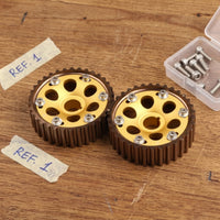 2 Pieces Timing Cam Gears High Precision Camshaft Gears Improved Energy Economy Engine Part for Modifiers