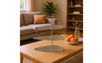Three-Tier Dessert Stand Rounded Trays Mirrored Dessert Tray Assembly to Clean Food Display