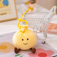 Cute Bun Soft Toy Keychain Soft Dumpling Soft Toy Keychain Lightweight Accessory Long-Lasting for Best Friends