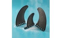 3 Pieces Matte Surfing Fins with Honeycomb Pattern Ultralight Thruster Fins Controlled Surfboard Fin Low-Profile for Surfers