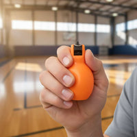 6 Pieces Press Whistle with Neck Strap Easy-Grip Press Whistle with Lanyard for Coaches