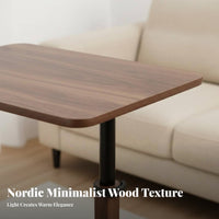 Adjustable Height Tilting C-Shaped End Table 360-Degree rotate Indoor Furniture Multi-Purpose Space-Saving Design for Apartment Dwellers, Home Workers, Students, Living Room, Bedroom, Small Spaces
