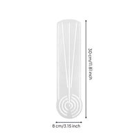 Concentric Circles Mandala Template Translucent Mandala Ruler Cut-out Slots Circle Guide Ruler Plastic