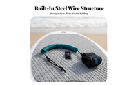 Stand-Up Paddleboard Ankle Leash 360-Degree Rotation Paddleboard Coiled Leash Paddle Board Ankle Cord Elastic Wave Ing Leg Rope