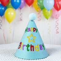 Dog Birthday Goods, Birthday Hat, Felt, Embroidered, For Large Dogs, 15cm