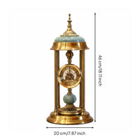 Retro Desk Clock Luxurious Silent Desktop Clock High End Home Decor for Living Room, Bedroom