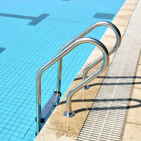 Stainless Steel Pool Ladder Anti-Slip 2-Step Pool Ladder Rust Resistant for Swimmers