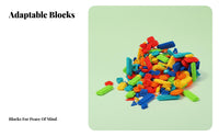 Easy Connectivity Gear Shaped Building Blocks Vibrant Colors Bristle Shape Blocks Polished Edges for Preschoolers, Kids 3+, Preschool