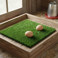 Easy to Clean Chicken Coop Grass Mat Long-Lasting Artificial Grass Coop Liner Quick-Drying Washable Nesting Box Liner Cushioned for Outdoor