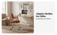 Breathable Backrest Wheeled Armchair with Perforated Back Effortless-rollingRolling Casters Wheeled Task Chair Ergonomic Design Office Furniture Padded Seat for Employees, Conference Attendees, Home Workers, Training Room, Workplace