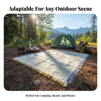 Foldable Checkered Mat Portable outdoor blanket Moistureresistant Ground Cover for Beachtravelers, Families, outdoor blankets, Camping, Backyard