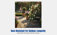 Half Arch Trellis, Climbing Support, No-Drill Leaning Design for Villa Garden and Balcony