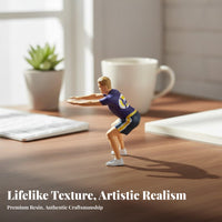 1/64 Scale Human Figure Realistic Details 1/64 Scale People Figurine Highly Detailed Resin Fitness Figurine for Collectors