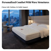 Heated Waterbed Mattress Constant Temperature Versatile-Use Hybrid Bed Thermostatic Heater Full Wave Waterbed Mattress for Couples, Adults, Guesthouse