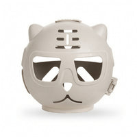 Anti-Bite Cat Grooming Helmet Breathable Cat Muzzle with Face Opening Lightweight Pet Guarding Hood Safe for Bathing