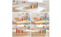 Wooden Abacus Educational Counting Frame Hands-on Abacus with Wire Rows for Preschoolers, Young Children, Homeschool, Classroom