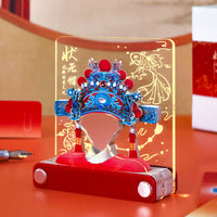 Creative Gift Chinese Scholar Hat Model Multifunctional Tear-Remove Paper Sculpture Block Dust-Proof Case for Graduates, Gifting, Home