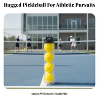 4 Pieces Lightweight Sports Gear Long-Lasting Perforated Pickleballs Compact Pickleball Ball Tube Set Outdoor