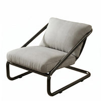 Armless Lounge Chair Padded Reclining Lounge Chair Upholstered Lounger