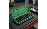 10 Pieces Wrench Socket Kit High-Carbon Steel Hex Socket Wrench Set Molded Slots