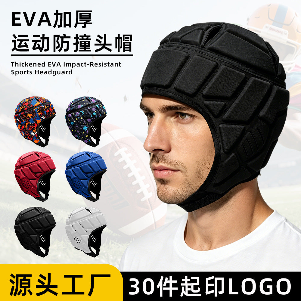 Adjustable Breathable Protective Headgear for Rugby, Football, Hockey, and More