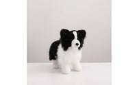 Border Collie doll Authentic-Looking Stuffed Dog Furry Toy for Kids, Young Children, Nursery