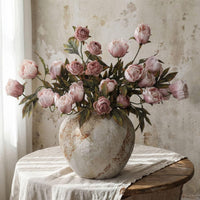Artificial Vintage Peony Bouquet with Chrysanthemum