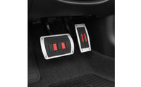 2 Pieces Metal Car Foot Pedal Covers Wear-Resistant Universal Fit Pedal Covers Easy Installation