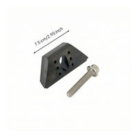 Wedge-Shaped Battery Hold-down Block with Bolt Sturdy Battery Hold-down Kit Sturdy Vehicle Part High Temperature Resistant for Mechanics
