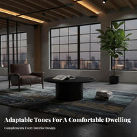 2 Pieces Minimalist Design Round Nesting Table Set Space-Saving Living Room Furniture High Temperature Resistant Non-Slip Feet for Homeowners, Apartment Dwellers, Interior Designers, Small Areas, Lounge Area, Office, Bedroom