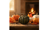 Pumpkin Decorations Orange Foam Pumpkins Indoor Faux Pumpkins for Decorators, Photographers, Table Settings, Photography Props, Autumn Harvest