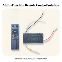 Easy Installation Ceiling Fan Speed Light Controller Control Receiver Kit Wired Controller Wall Mount Holder Handheld Electrical Accessory for Bedroom
