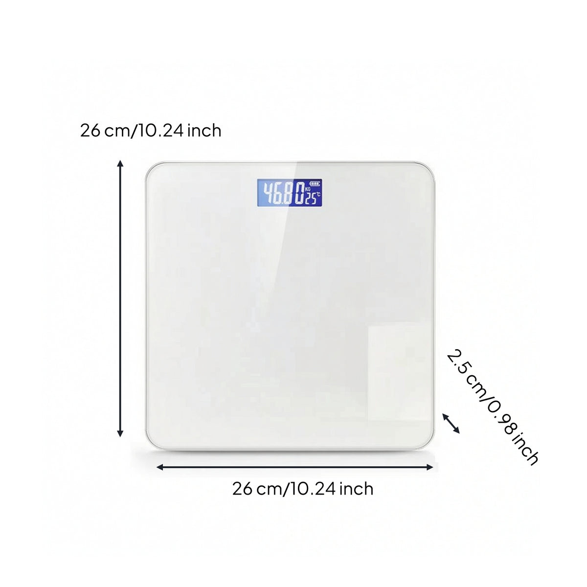 Digital Bathroom Scale High Precision Bathroom Scale with Backlit Display Accurate Slim for Dorm Room