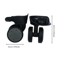 Luggage Replacement Wheel Smooth Rolling Suitcase Rotating Wheel 360 Degree Swivel