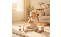 5 Pieces Wooden Shaker Interactive Shaker Educational Maracas for Infant, Infants