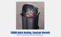 Foot Spa Bath, Heated Deep Soaking Basin, Automatic Electric Massage, Adjustable Temperature, Knee & Calf Coverage, Home Use