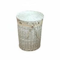 Natural Material Bamboo Basket Multi-Purpose Handwoven Rattan Clothes Basket Stylish Design Wicker Storage Bin Removable Liner Bags for Students