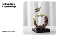 Decorative pome Luxury Design Faceted pome Figurine Elegant highlight
