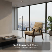 Vintage Inspired Woven spine Armchair Relaxed Seating Accent Chair Ergonomic spinerest Indoor Furniture for Homeowners, Design aficionados, Readers, Living Room, Reception Area, Balcony, Bedroom