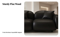 Minimalist Design Bubble Couch Unique Shape Rounded Bubble Couch High-Resilience Foam Sofa Ergonomic Support for Business Owners, Interior Designers, Small Apartment, Reception Area, Boutique, Bedroom