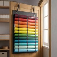 Oxford Cloth 12-Slot Hanging Organizer Metal Hooks PVC Pocket Storage Bag Strap Hanger Wall Hanging Storage Organizer Vertical Pockets